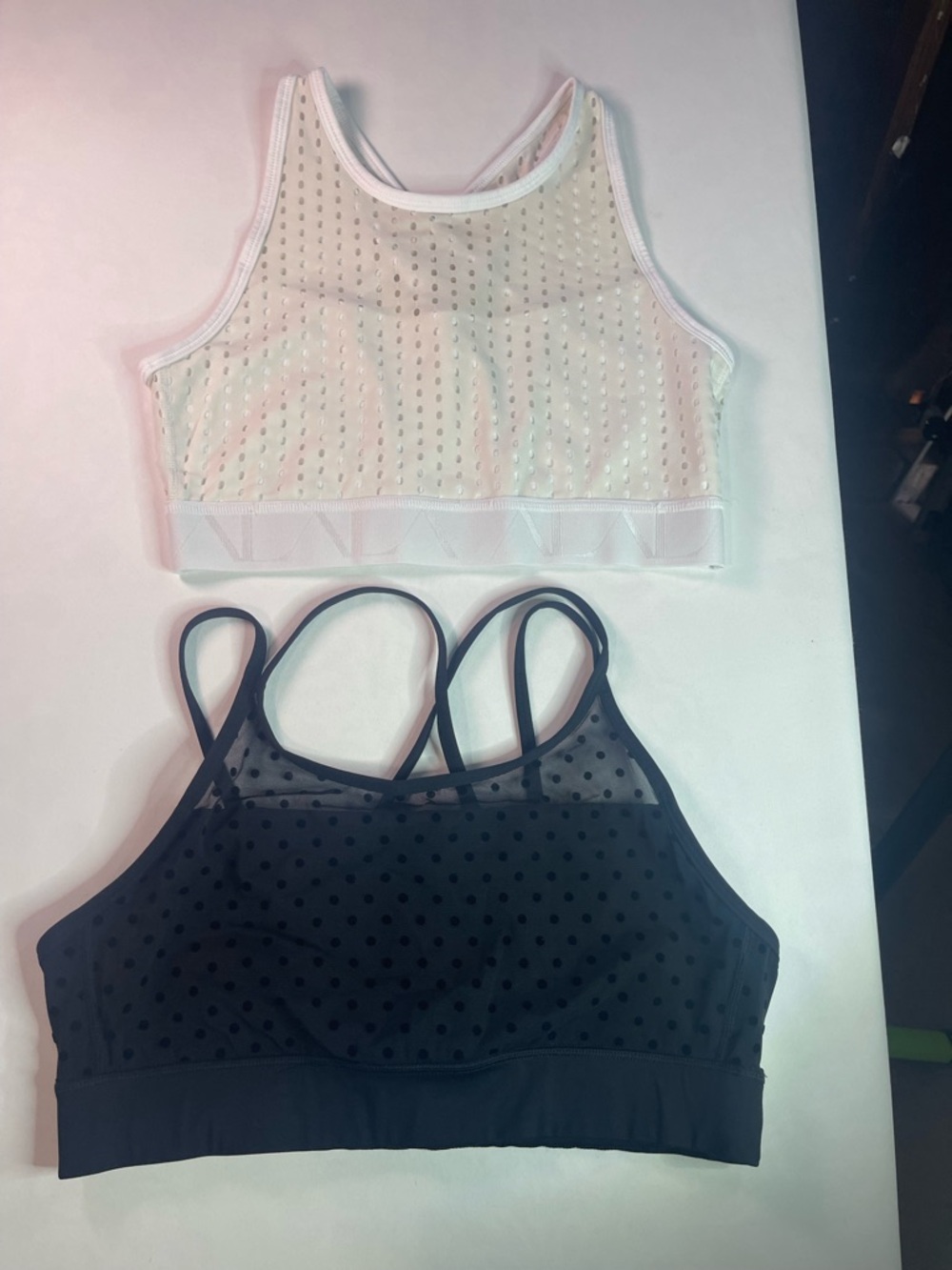 Alala Two-Pack Mesh Bralette Set - White & Black